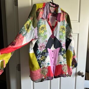 Johnny Was silk blouse